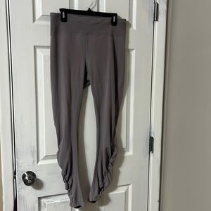 Taupe runched leggings